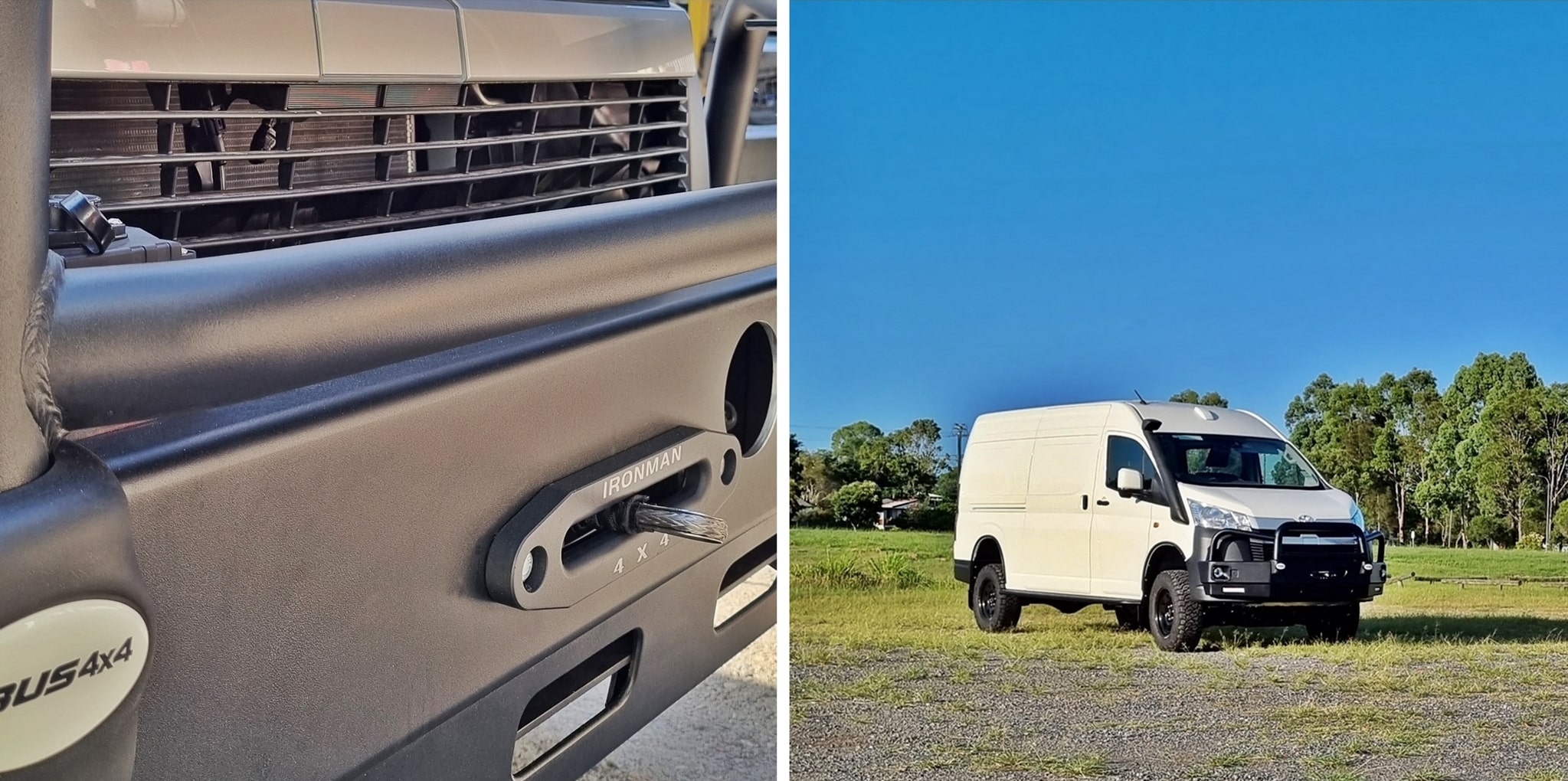 Hiace Conversion Products 8 SLWB Van Bull Bar Winch Picture
