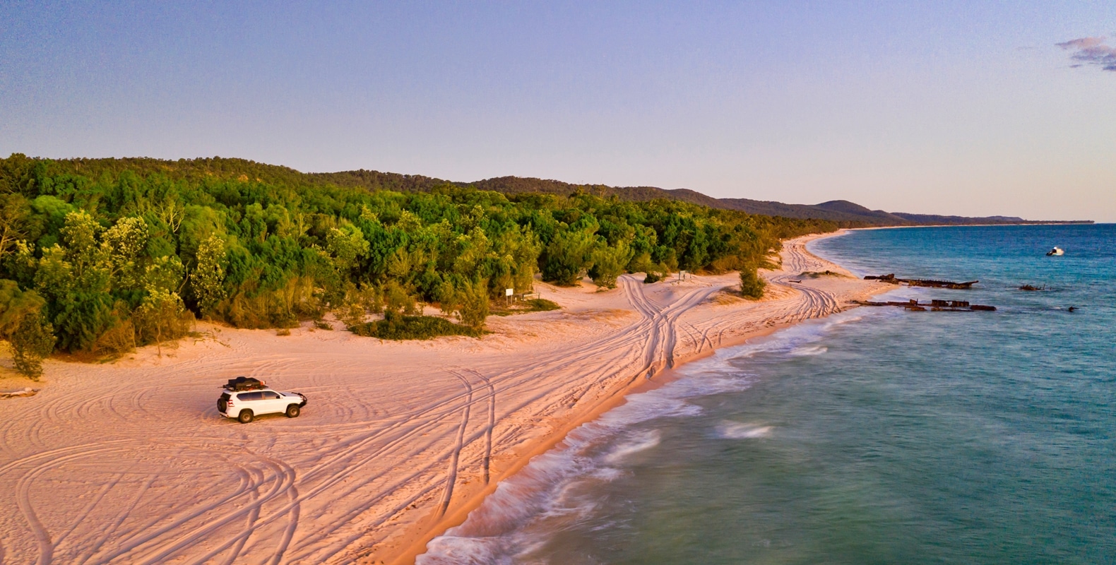 Driving on the beach 11 Moreton Island